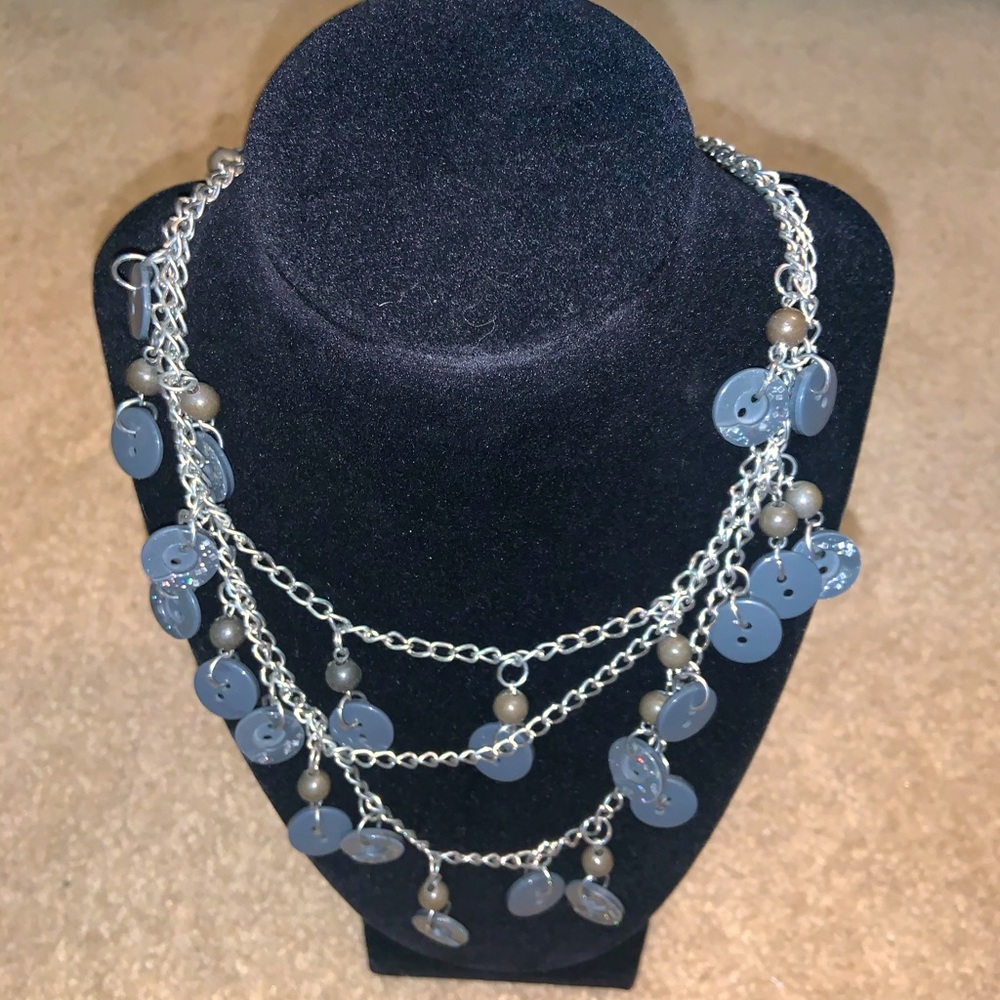 Gray necklace